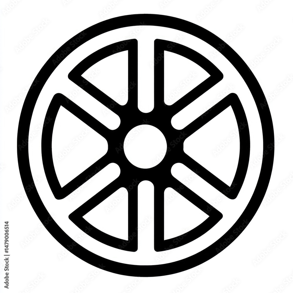 Obraz premium Wheel Icon