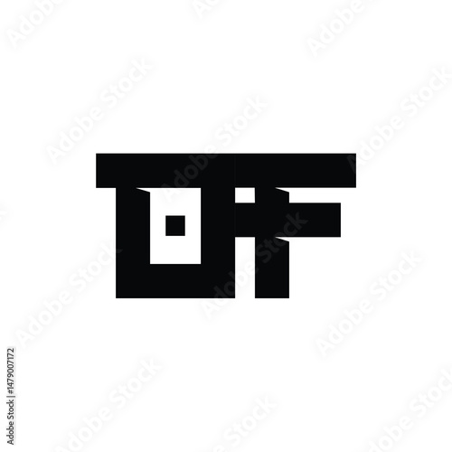 OF monogram logo design letter text name symbol monochrome logotype alphabet character simple logo