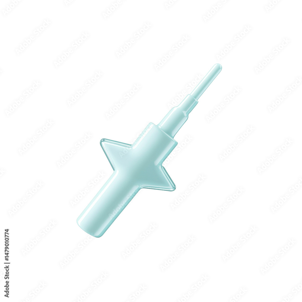 Obraz premium Star-Shaped Medical Applicator for Topical Application