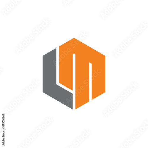 Abstract Initial L and M Logo