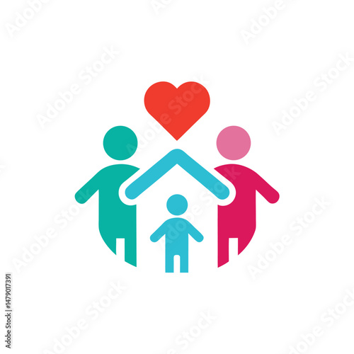 Children Care Home and Love Parenting Logo
