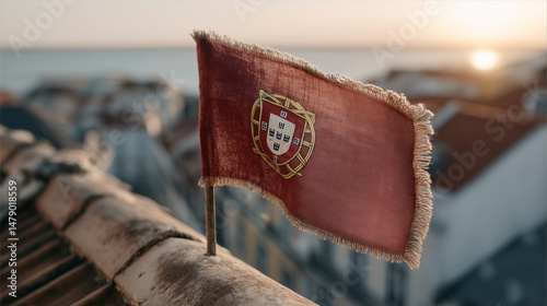 Portuguese Flag in the Bree...