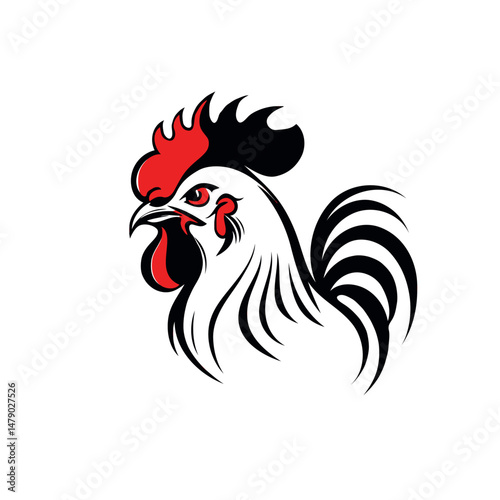 rooster vector illustration