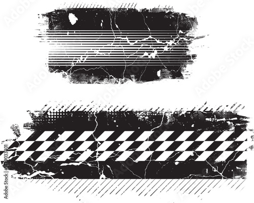 Grunge textured banner with rough edges. Speckled texture. Overlay grunge texture . Simply place texture over any object to create grunge effect . Banner with scratched surface for your design. 