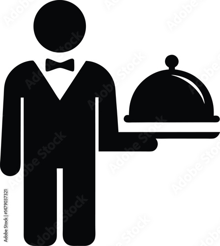 waiter with tray