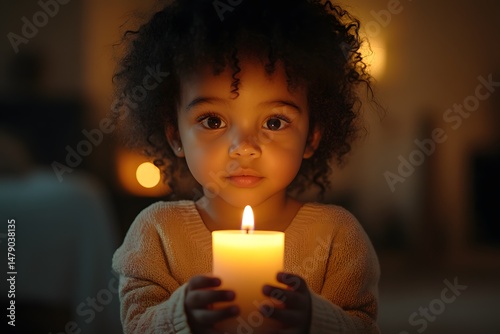 Wallpaper Mural Child holding candle Torontodigital.ca