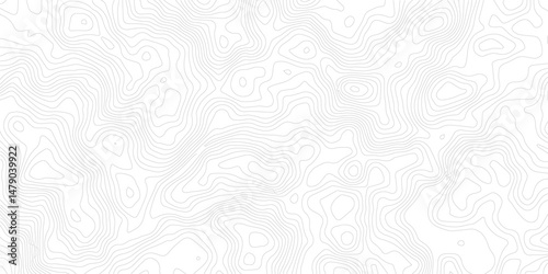 Topographic map background geographic line map with elevation assignments. Modern design with White background with topographic wavy pattern design.paper texture Imitation of a geographical map shades