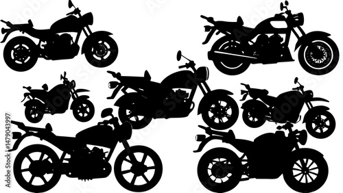Motorcycle Rider Silhouettes