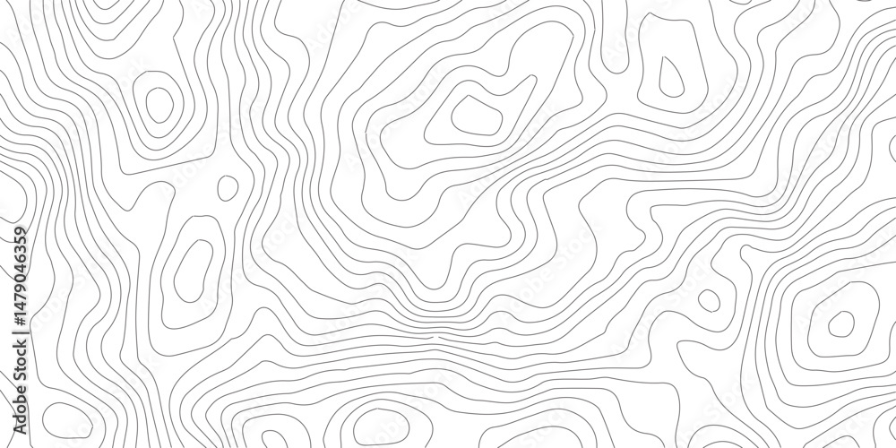 Fototapeta premium topographic line contour map background, Topographic map and landscape terrain texture grid, Abstract lines background. Contour maps. Vector illustration.