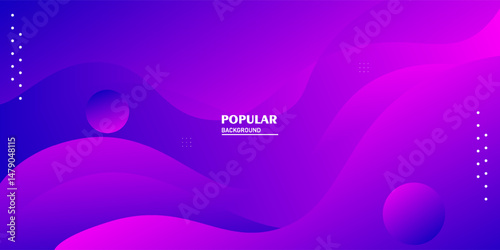 Modern premium blue and purple wave gradient background design pattern. Vector eps10