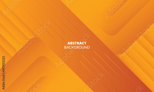 Modern geometric background with orange gradient lines