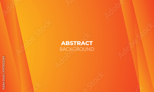 Orange and yellow abstract background with modern geometric shapes