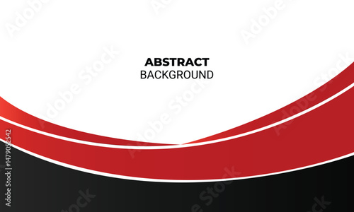 Red and Black Wave Background Template for Banners and Flyers