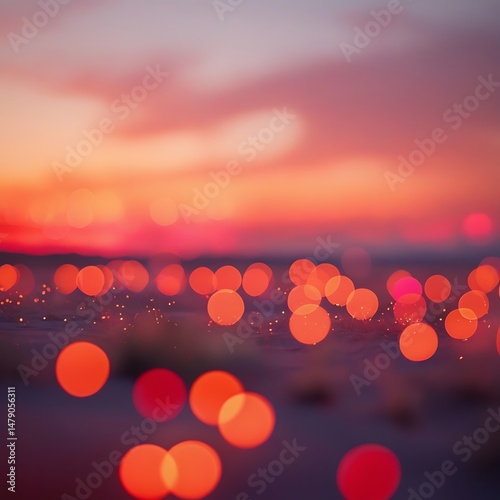 abstract background with bokeh