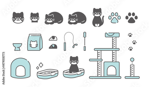 猫と生活アイコン