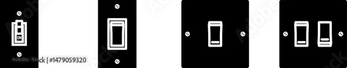 Set of light switch icons