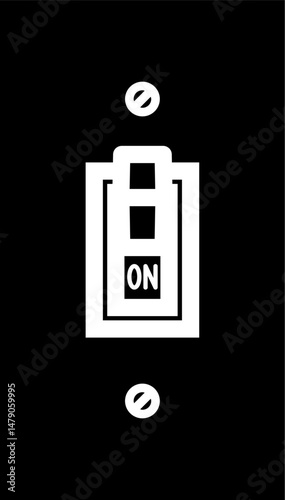 Light switch icon. Vector illustration