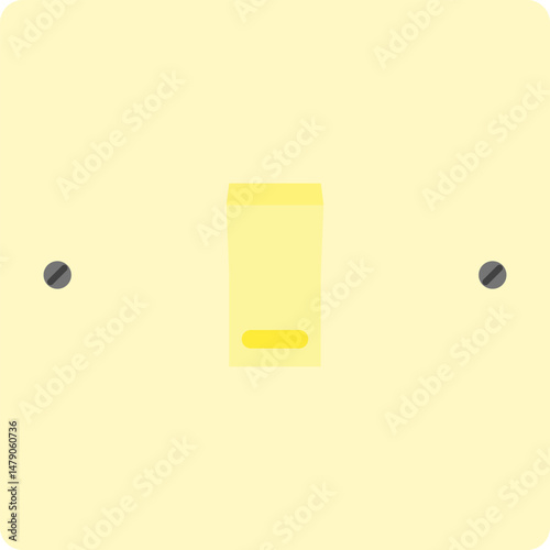 Light switch icon in flat style