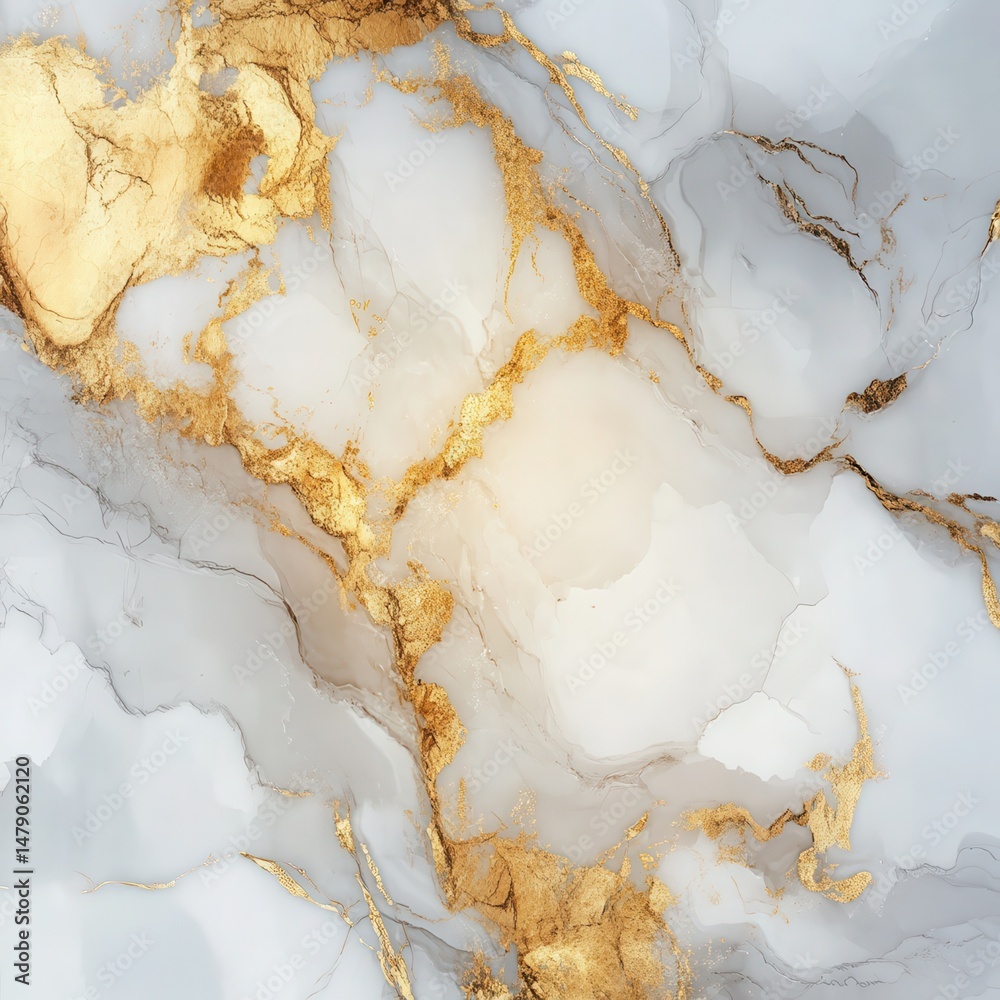 Abstract Gold and White Marble Texture Background. Abstract Gold and White Marble Texture Background.