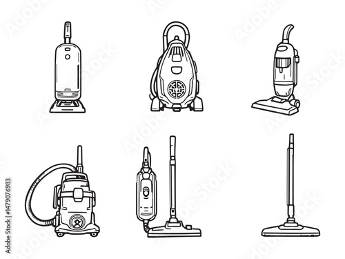 Shop Vacuum Line Art Collection