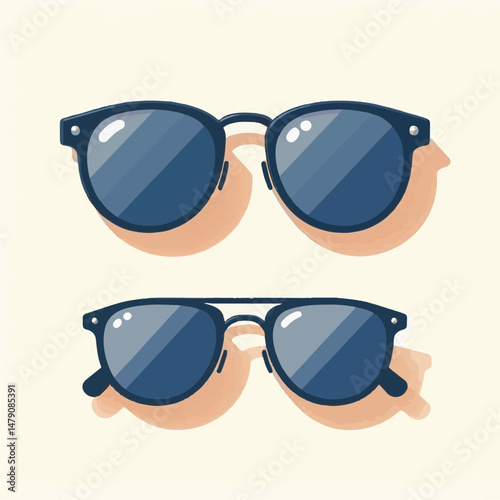 sunglasses, fashion, summer, sun, design, eye, style, glasses, accessory, black, stylish, isolated, frame, vacation, vector, retro, vision, modern, illustration, icon, cool, collection, object, protec