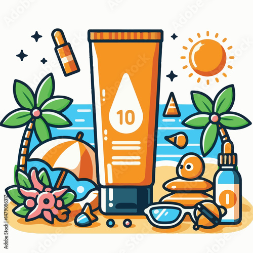 sunscreen, skin, cream, sun, sunblock, lotion, protection, care, summer, tan, vacation, suntan, cosmetic, woman, holiday, beach, body, face, spf, skincare, sunny, health, beauty, sunbathing, travel, p