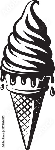 Classic Ice Cream Cone Silhouette Design

Double Scoop Ice Cream Vector Art

Ice Cream Sundae with Cherry Silhouette

Popsicle and Ice Cream Bar Vector Scene

Cute Ice Cream Character Silhouette