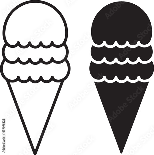 Classic Ice Cream Cone Silhouette Design

Double Scoop Ice Cream Vector Art

Ice Cream Sundae with Cherry Silhouette

Popsicle and Ice Cream Bar Vector Scene

Cute Ice Cream Character Silhouette