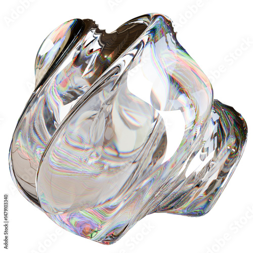 Abstract Shapes Glass Dispersion