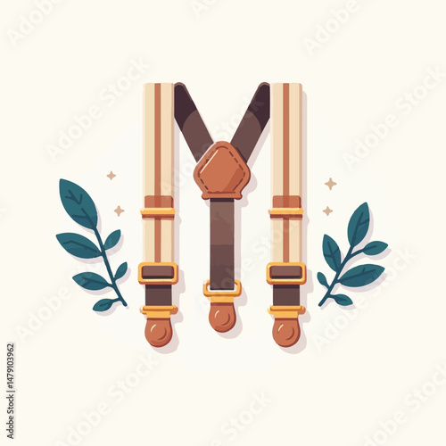 suspenders, fashion, background, style, isolated, illustration, business, vector, stylish, modern, male, suspended, white, clothing, color, design, accessory, object, clothes, shirt, braces, man, icon