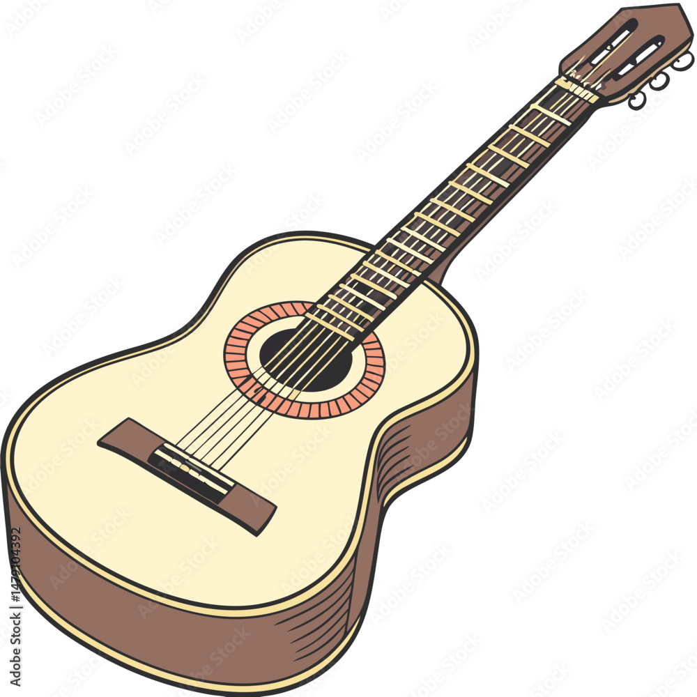 Fototapeta premium Guitar Vector Icon Adobe Illustrator Artwork