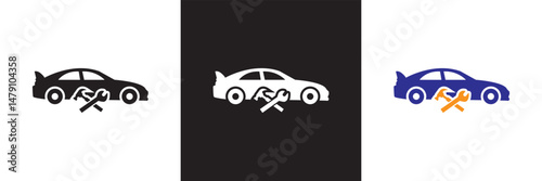 Repair Service icon. Vector illustration. isolated on white and black background. EPS 10