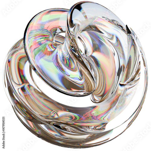 Abstract Shapes Glass Dispersion