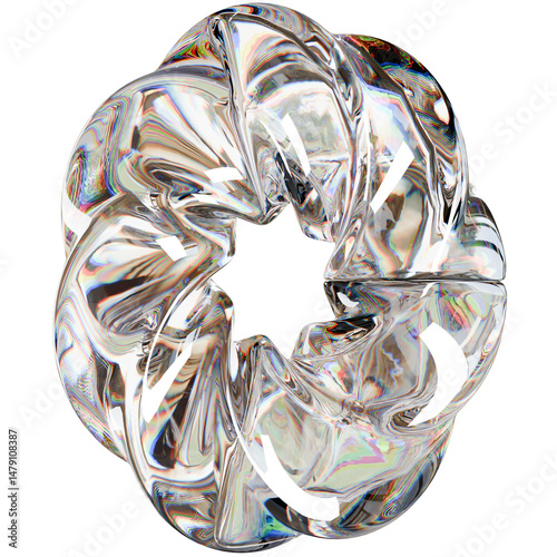 Abstract Shapes Glass Dispersion