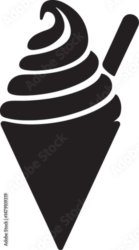 Classic Ice Cream Cone Silhouette Design

Double Scoop Ice Cream Vector Art

Ice Cream Sundae with Cherry Silhouette

Popsicle and Ice Cream Bar Vector Scene

Cute Ice Cream Character Silhouette