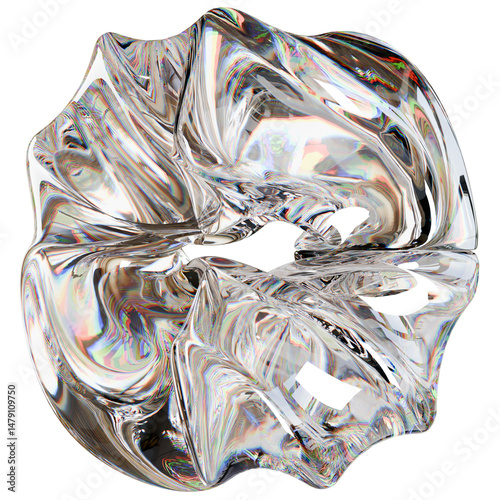 Abstract Shapes Glass Dispersion