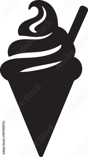 Classic Ice Cream Cone Silhouette Design

Double Scoop Ice Cream Vector Art

Ice Cream Sundae with Cherry Silhouette

Popsicle and Ice Cream Bar Vector Scene

Cute Ice Cream Character Silhouette
