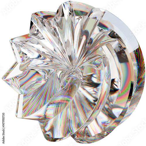 Abstract Shapes Glass Dispersion