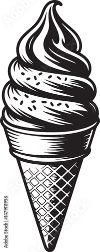Classic Ice Cream Cone Silhouette Design

Double Scoop Ice Cream Vector Art

Ice Cream Sundae with Cherry Silhouette

Popsicle and Ice Cream Bar Vector Scene

Cute Ice Cream Character Silhouette