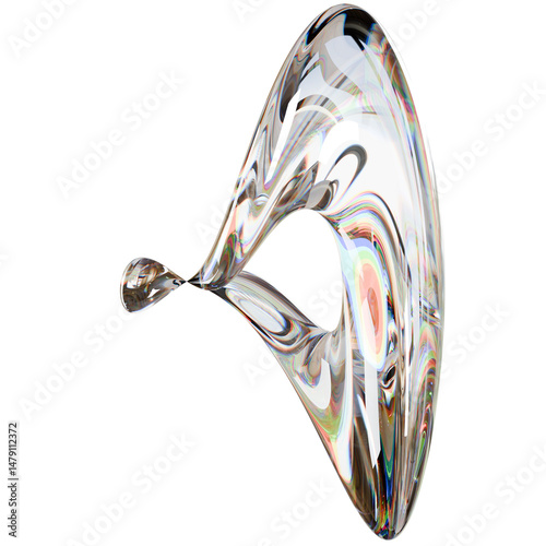 Abstract Shapes Glass Dispersion