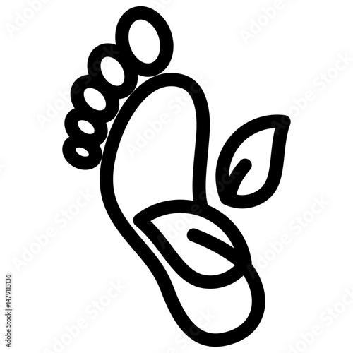 Carbon Footprint Icon