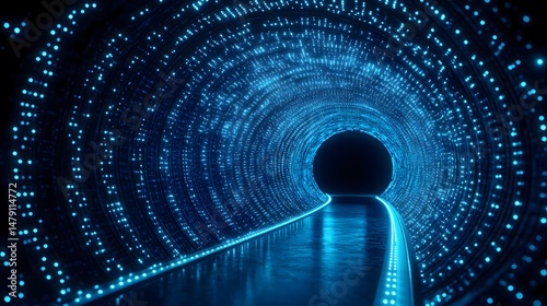 binary code tunnel photo