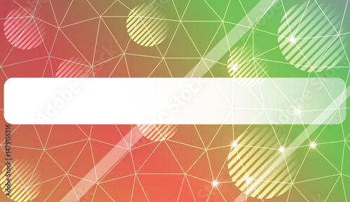 Template with triangles, line, circle, space for text. Gradient color. Design for you business. Vector illustration.