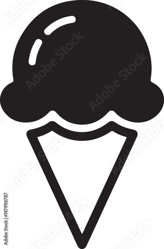 Classic Ice Cream Cone Silhouette Design

Double Scoop Ice Cream Vector Art

Ice Cream Sundae with Cherry Silhouette

Popsicle and Ice Cream Bar Vector Scene

Cute Ice Cream Character Silhouette