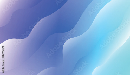 Blurred Decorative Design In Modern Style With Wave, Curve Lines. For Elegant Pattern Cover Book. Vector Illustration with Color Gradient.