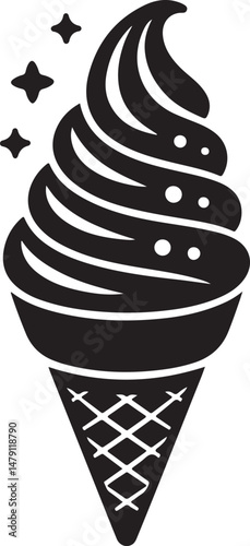 Classic Ice Cream Cone Silhouette Design

Double Scoop Ice Cream Vector Art

Ice Cream Sundae with Cherry Silhouette

Popsicle and Ice Cream Bar Vector Scene

Cute Ice Cream Character Silhouette