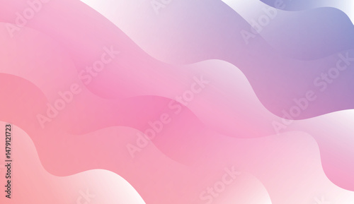 Modern Waves. Futuristic Technology Style Background. Design For Your Header Page, Ad, Poster, Banner. Vector Illustration with Color Gradient.