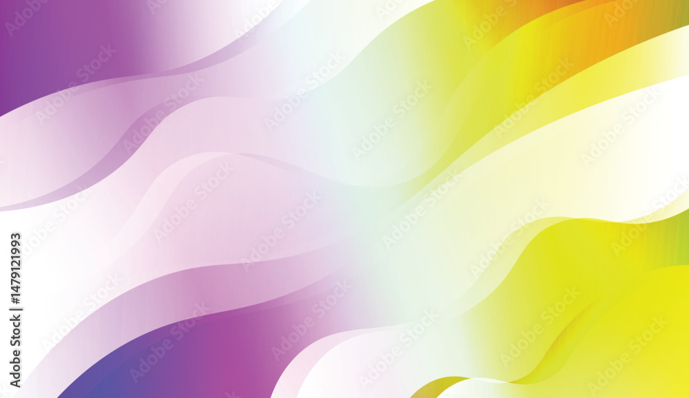 Fototapeta premium Futuristic Color Design Geometric Wave Shape. For Template Cell Phone Backgrounds. Vector Illustration with Color Gradient.