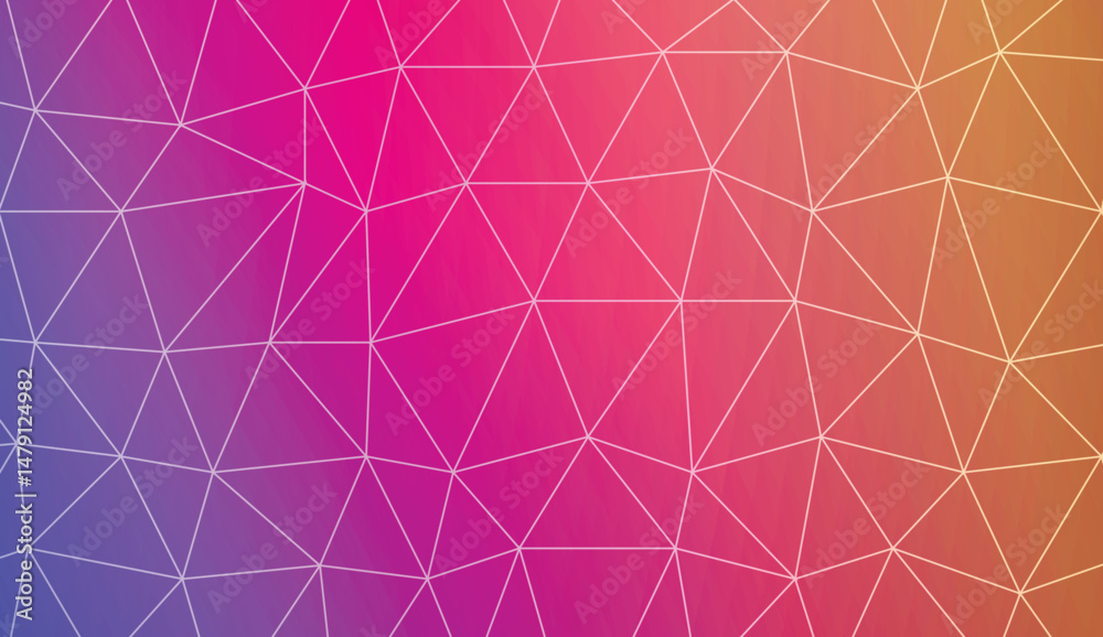 Decorative background with triangles. Template for your banner. Vector illustration. Creative gradient color. Decorative background with triangles. Template for your banner. Vector illustration. Creative gradient color.