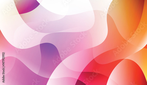 Modern Wavy Background. For Creative Templates, Cards, Color Covers Set. Vector Illustration with Color Gradient.
